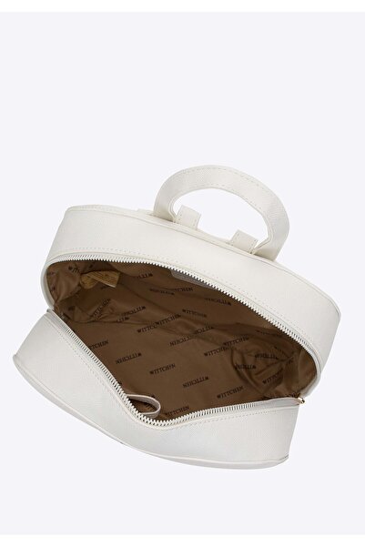 Wittchen Women's Backpack made of -leather, simple, white, -leather