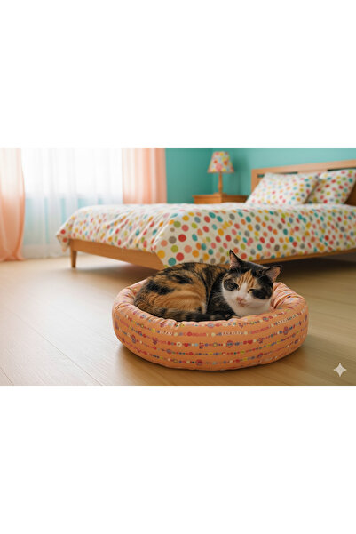 Regina Kedi Köpek Yatağı Simit Kedi Yatağı