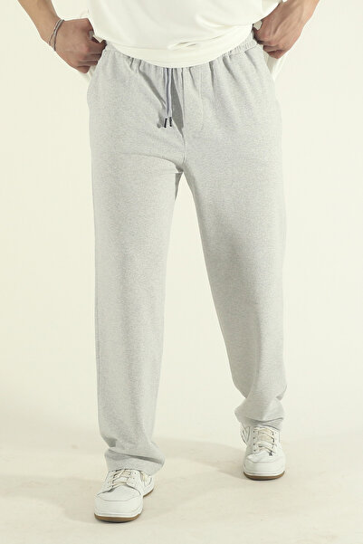 INFLUYENTE Men's Baggy Style Oversized Relaxed Fit Wide Leg Sweatpants