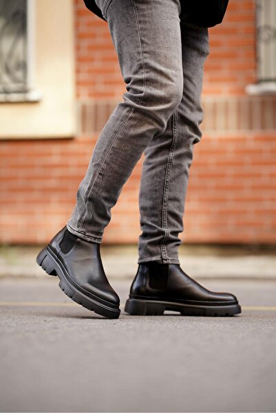 Ahmed Hamdi Bey Gerardo Siyah Erkek Deri Ayakkabı