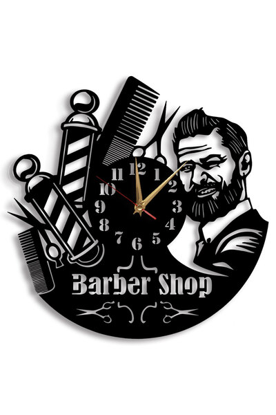 No Label Personalized barbershop clock 02