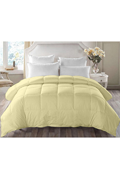 Five Store Quilted quilt with wool filling and damask cover for winter, 400 g/sqm, vanilla, 180x210 cm