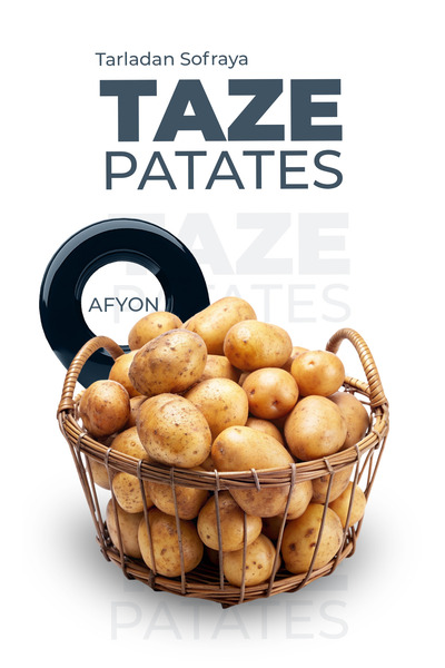 tadsun tadın son bulmuş hali Afyon Agria Kızartmalık Kışlık Taze Patates 20 Kg (YENİ MAHSÜL)