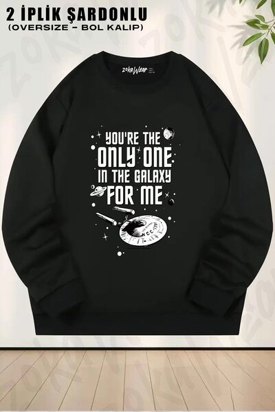 ZOKAWEAR Unisex Star Trek the Only One in the Galaxy for Me Printed Oversized...