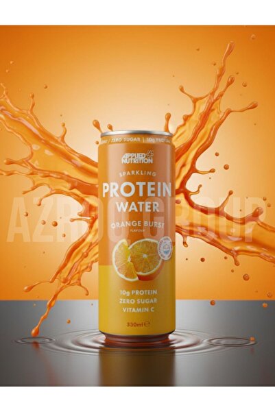 applied nutrition Sparkling Protein Water With Vitamin-C, Orange Burst, 330 ML, (Pack of 8)