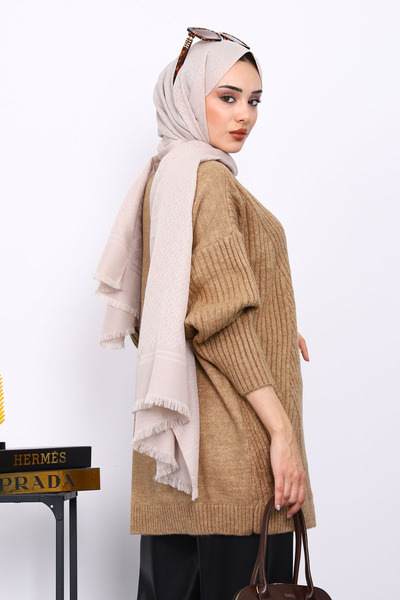 İmajButik Mink Crew Neck Knitwear Sweater