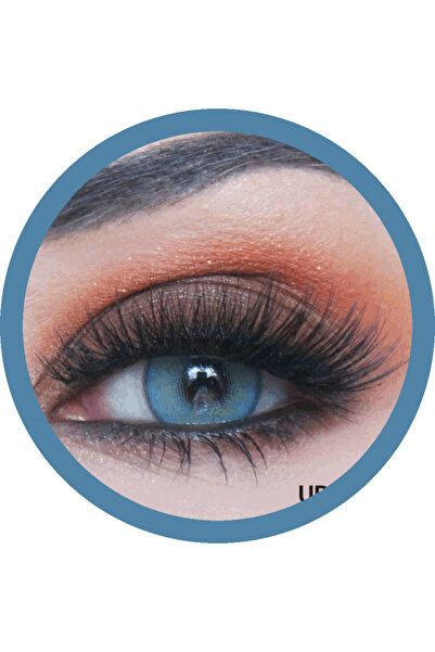 Urban Layer Orlando Blue Blue colored contact lenses, complete package with solution and case
