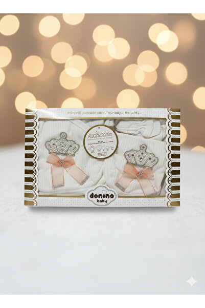 Selvira 5-Piece White Hospital Release Set - 100% Cotton Newborn Baby Clothes...