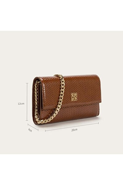 Un Stylish and high-quality brown women's handbag