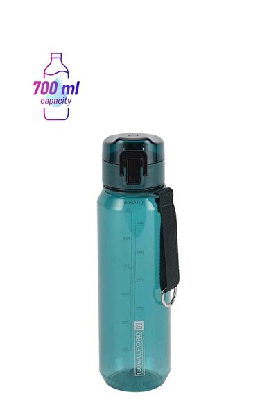 Generic Royalford Royalford Water Bottle RF12353 Plastic Bottles with Push Button Lid, Strap Perfect for Sc