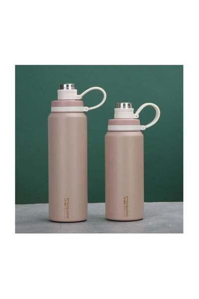 Generic Twisoo Twisoo Stainless Steel Double Wall Vacuum Insulated Water Bottle, BPA Free, 600ml, Brown