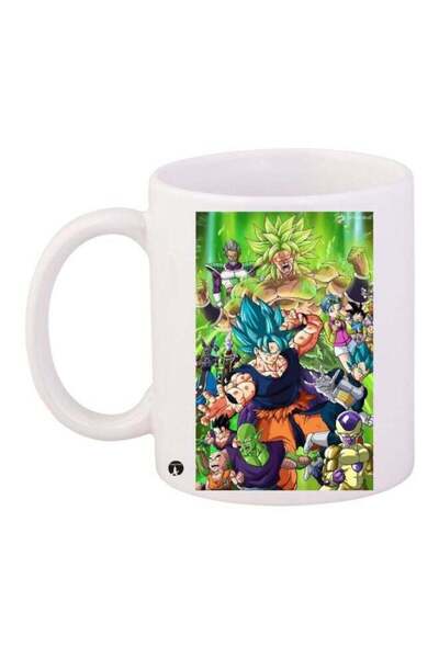 Generic BP Anime Printed Coffee Mug White/Green/Brown