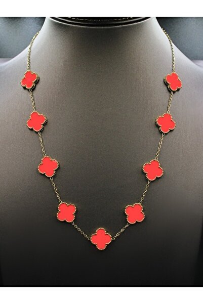 Klif سلسال نسائي مطلى ذهبي فان كليف ستانليس ستيل