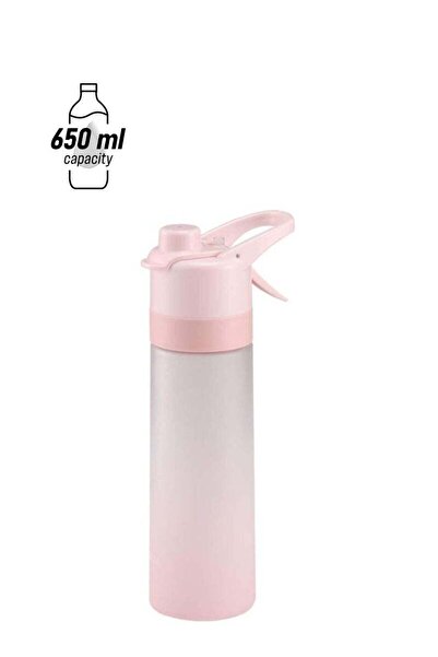 Generic 22oz/650ml Reusable Sports Water Bottle - Multifunctional Hydration Jug with Mist Spray Feature for