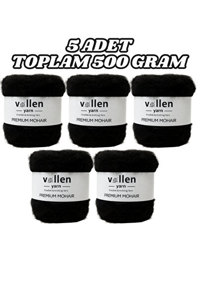 vollen yarn 5 Pcs Premium Mohair Knitting Yarn 100 Gr 250 m – Soft Lightweight Plump Texture |   Shawl Cardigan Sweater Scarf Rope