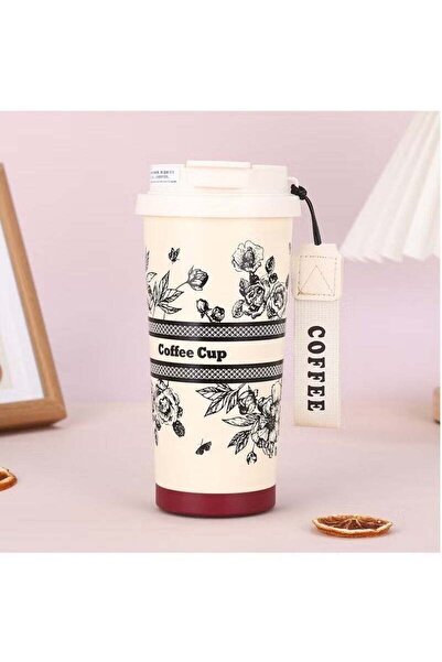 Generic Arabest 500ML/17oz Flower Insulation Mugs with Sealing Cap 316 Stainless Steel Vacuum Double Wall I