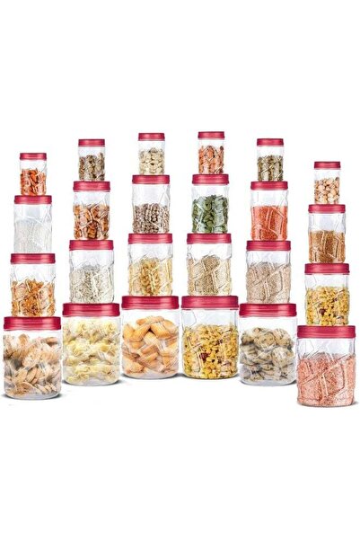 Generic Milton Vitro Plastic Pet Storage Jar and Container, Set of 24 (6 pcs x 270 ml Each, 6 pcs x 665 ml