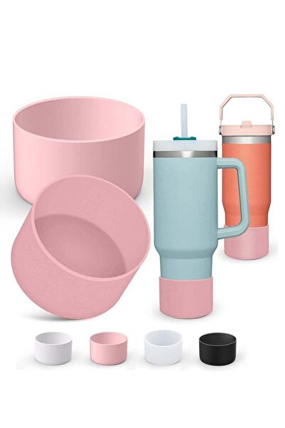 Generic 2 Pcs 75mm Muti Color Silicone Cup Protection Case Storage Vacuum Bottle Compatitable for Stanley 3