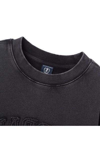 Giordano Men’s French Terry Crew Neck Printed Sweatshirt