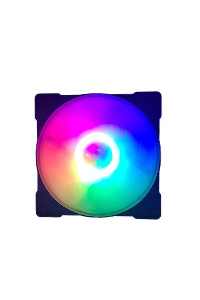 DARYUN 12cm Internal Compatible Rainbow Led Fan Molex 4 Pin Socket Fan