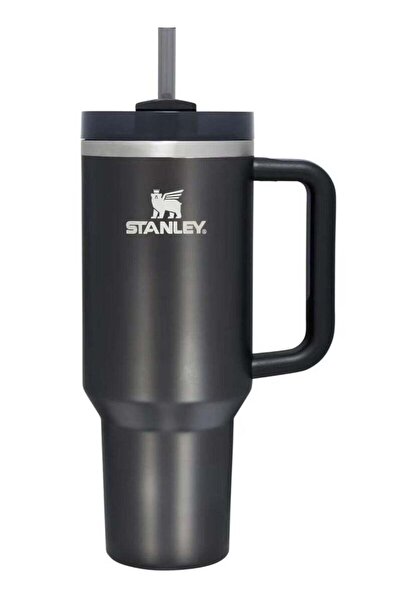 Generic Stanley Stanley Quencher H2.0 FlowState Vacuum Insulated Tumbler â€“ 40oz Black Stainless Steel Tra