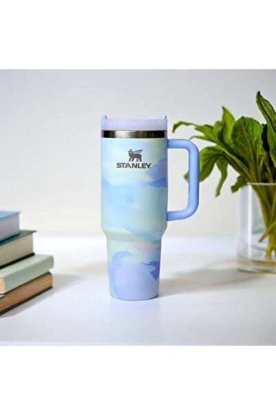 Generic Stanley Stanley Quencher H2.0 40oz Tumbler in Cool Serene â€“ Double Wall Vacuum Insulated Stainles