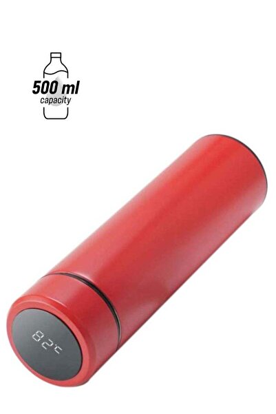 Generic Beauenty Intelligent Thermos Water Bottle Red/Black 500ml