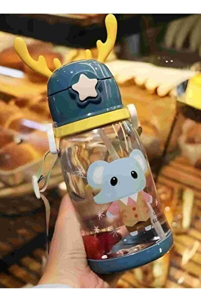 Generic ORiTi ORiTi Cartoon Themed Water Bottle With Straw