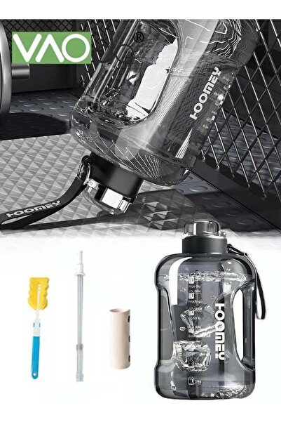 Generic VAOdo Large Capacity Fitness Water Bottle Anti-drop Water Cup Can be Filled With Hot Water Sealed G