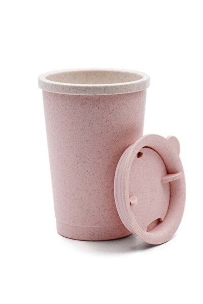 Generic Beram Wheat Straw Coffee Cup with Lid, Eco-Friendly and Reusable, Double Wall Water Mug, Leak Proof