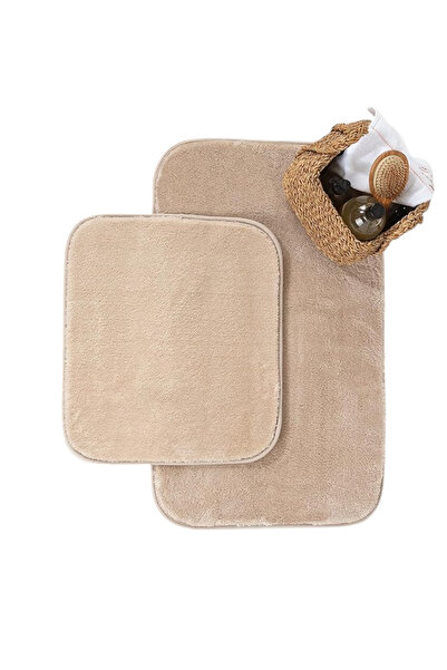 Madame Coco Carol 2-Piece Bath Mat - Mink - 50x80 Cm