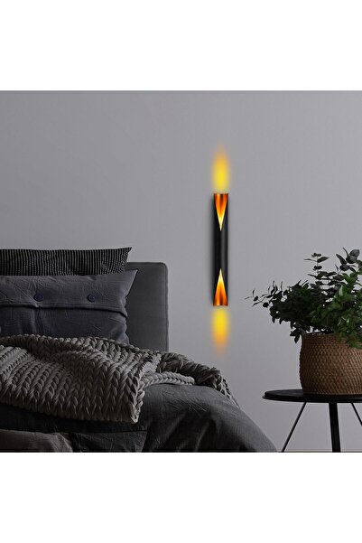 MOİRA Vega Double-Way Metal Single Sconce Black, Modern Design Wall Lamp Vega...