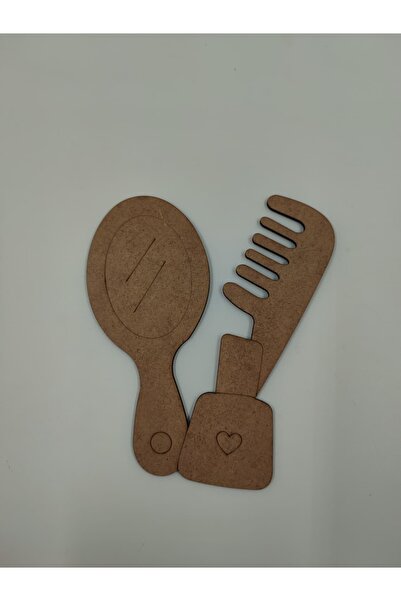 WOODIVA AHŞAP 1 Adet Ayna Tarak Ahşap Boyama Okul Etkinlik Aktivite Sanat 15 ...