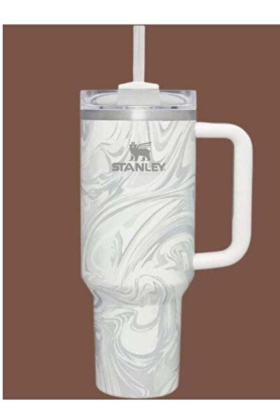 Generic Stanley Stanley Quencher H2.0 FlowState 40 oz Vacuum Insulated Tumbler â€“ Rose Quartz Swirl Travel