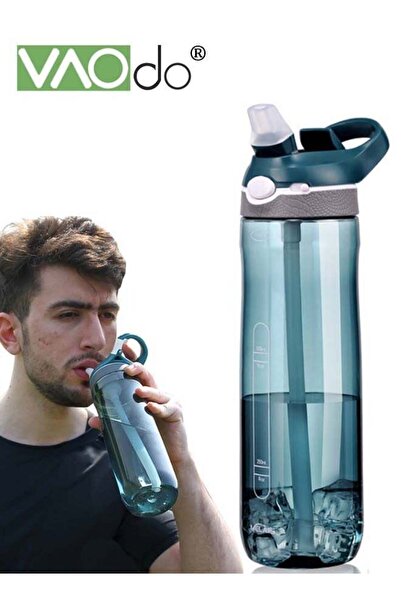 Generic VAOdo Sports Water Cup With Handle Duckbill Straw Water Cup Large-capacity Portable Water Cup