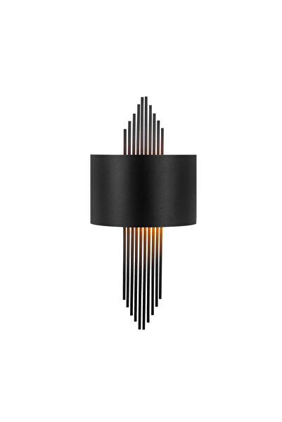 MOİRA مصباح جداري معدني مزخرف على شكل رمح، أسود، مصباح جداري ذو أجواء ريفية M...