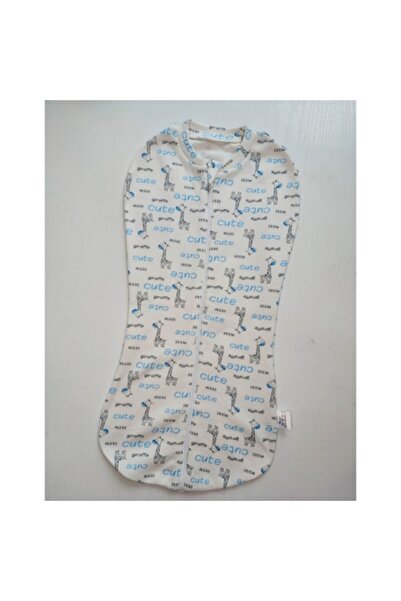 Pampy Swaddling Cocoon System with Zipper, Pampy, 0-3 Months, 56-62 cm, Cotton, White, Giraffe