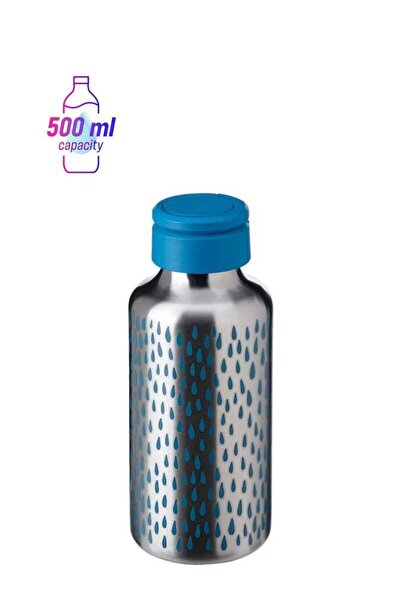 Generic Water bottle, patterned/blue0.5 l