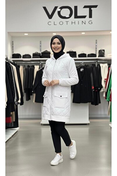 VOLT CLOTHİNG Cep Detaylı Kapitone Desenli Mont