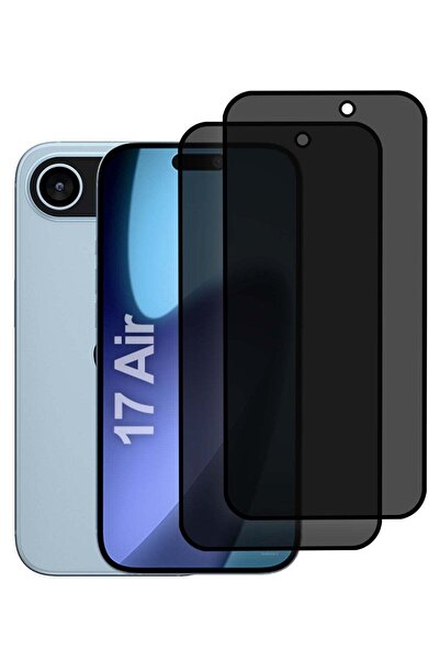 HYX قطعتان من واقي الشاشة الفاخر للخصوصية لهاتف iPhone 17 Air - زجاج مقسّى مض...