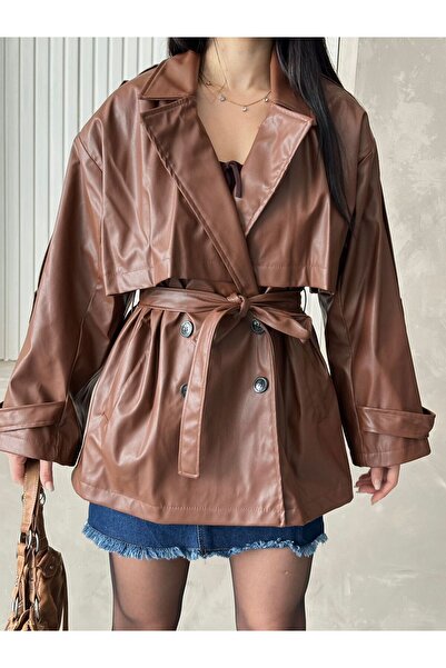 Velista Women's Oversized Belted Trench Coat