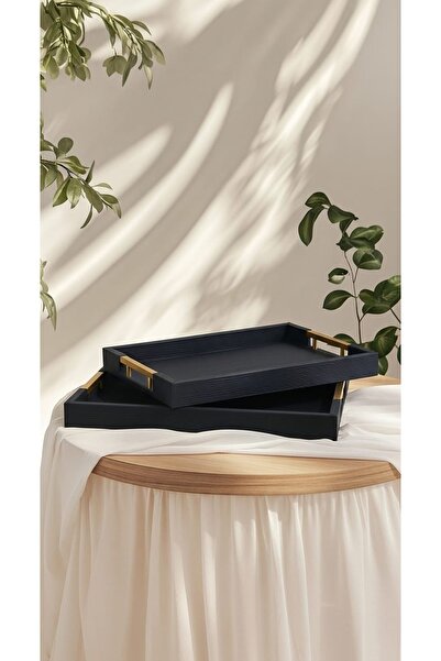 Generic Luxury Design Multi-Purpose Tray Set - Small 41 x 31 cm / Large 45 x 35 cm