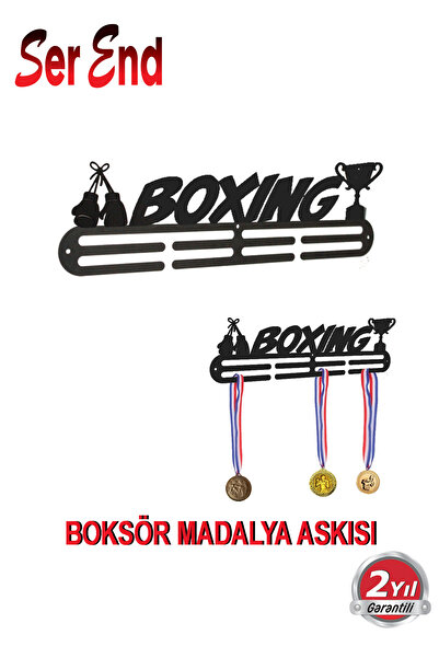Serend BOKSÖR Madalya Askılığı, Madalya Askısı, Duvara Monte Madalya Tutucu, Ödül Duvar Askılığı
