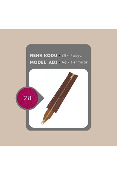 alfa tasarım atölyesi Piele naturală Fermoar deschis 25 Cm