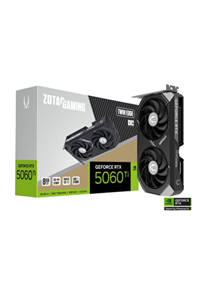 ZOTAC GAMING GeForce RTX 5060 Ti Twin Edge OC, 8GB GDDR7 - Black