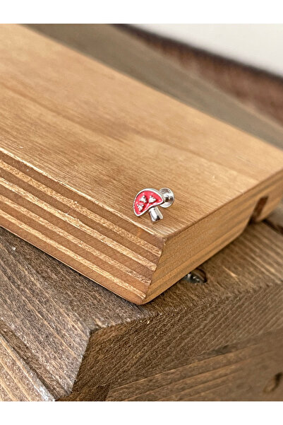 Rupen Kraft 925 Ayar Gümüş Mineli Taşlı Dudak Helix Tragus Kıkırdak Piercingi...