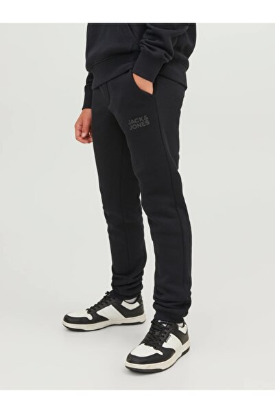 Jack & Jones Boys' Mid-Rise Sweatpants, Regular Fit, Black