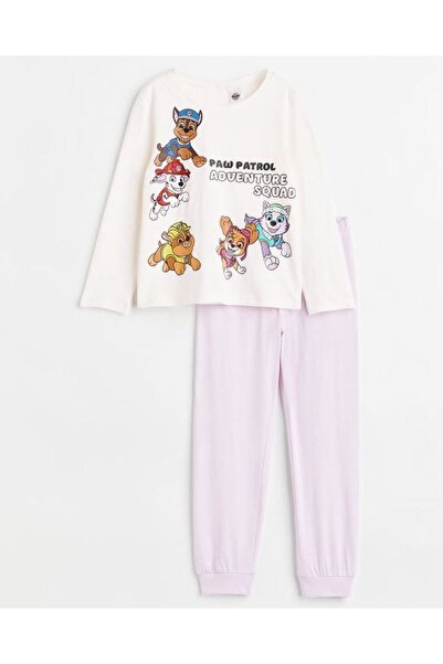 Pink Hippo Kids Paw Patrol Printed Girl's Pajama Set