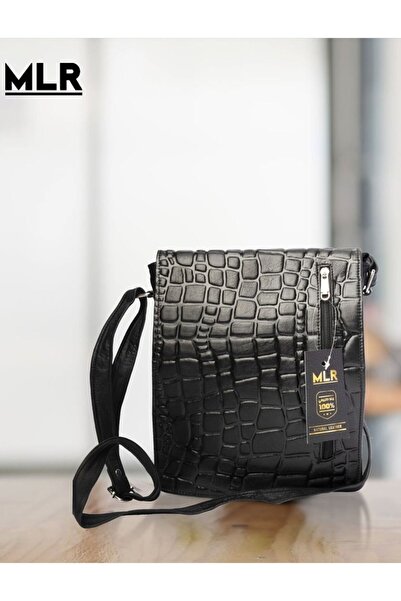 MLR Ribbed Crossbody Bag Made from Genuine Lamb/Sheep Leather