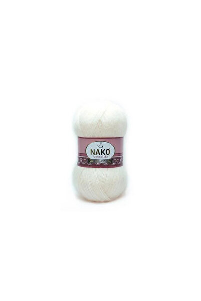 NAKO Angora Luxury Soft Knitting Yarn 11498 Off White